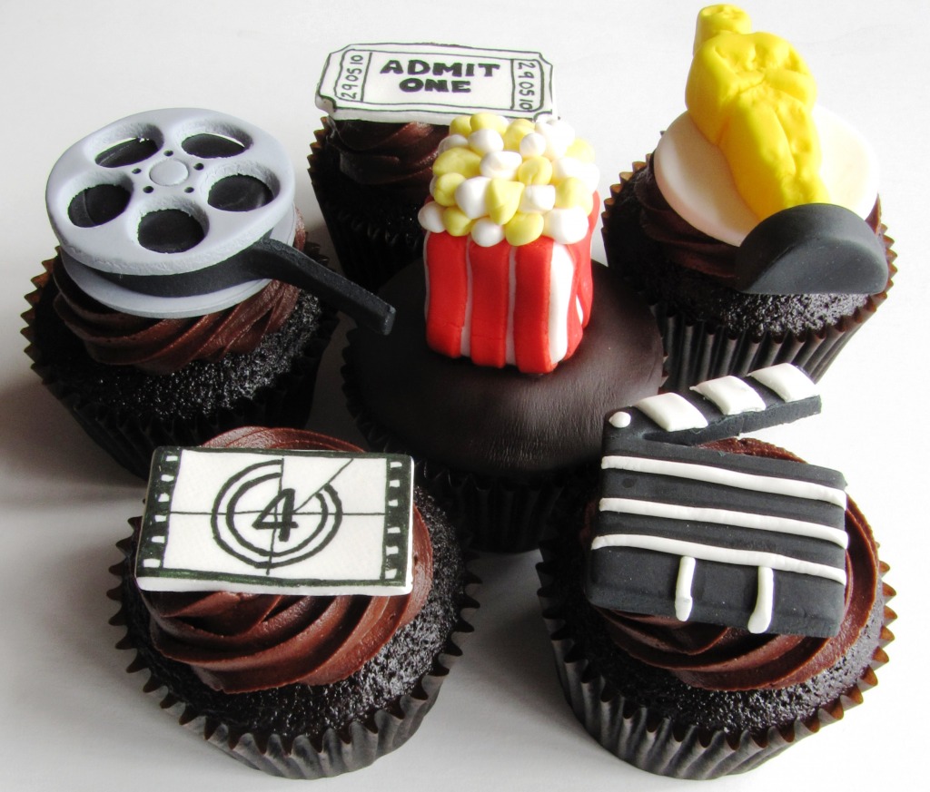 Movie Night Cupcakes jigsaw puzzle in Food & Bakery puzzles on TheJigsawPuzzles.com