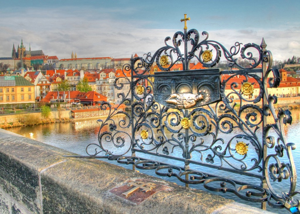Charles Bridge, Prague, Czech Republic jigsaw puzzle in Puzzle of the Day puzzles on TheJigsawPuzzles.com