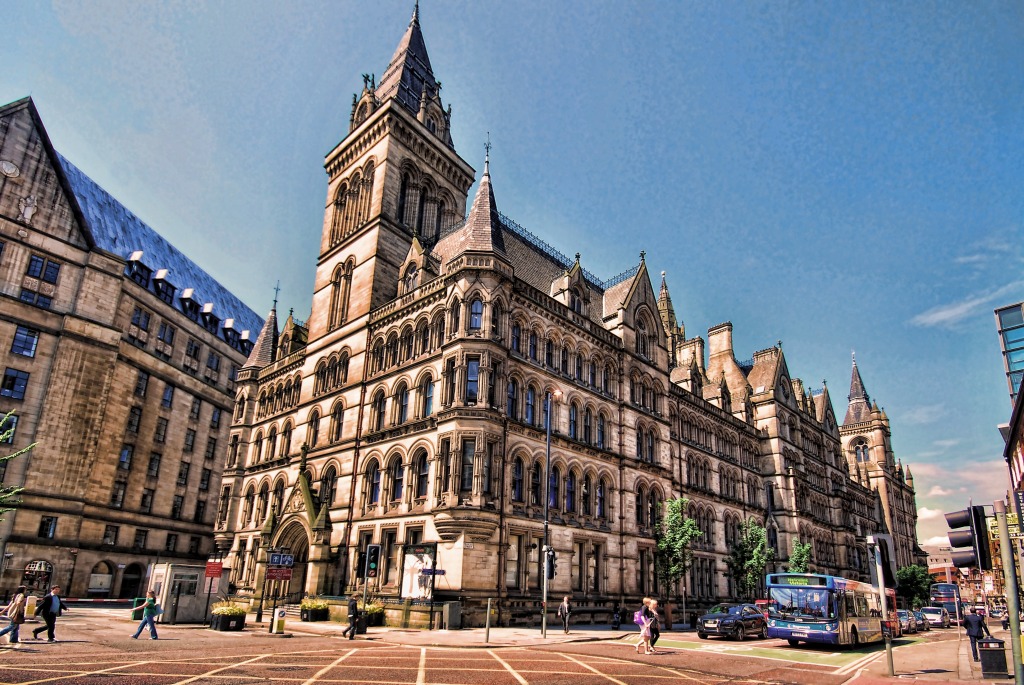 Manchester Town Hall jigsaw puzzle in Street View puzzles on TheJigsawPuzzles.com