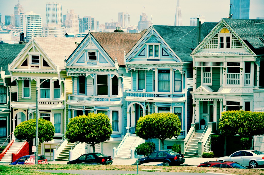 Painted Ladies, San Francisco jigsaw puzzle in Street View puzzles on TheJigsawPuzzles.com