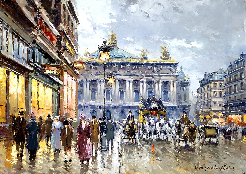 Avenue de l'Opera jigsaw puzzle in Piece of Art puzzles on TheJigsawPuzzles.com