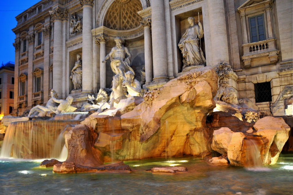 Trevi Fountain, Rome, Italy jigsaw puzzle in Waterfalls puzzles on TheJigsawPuzzles.com