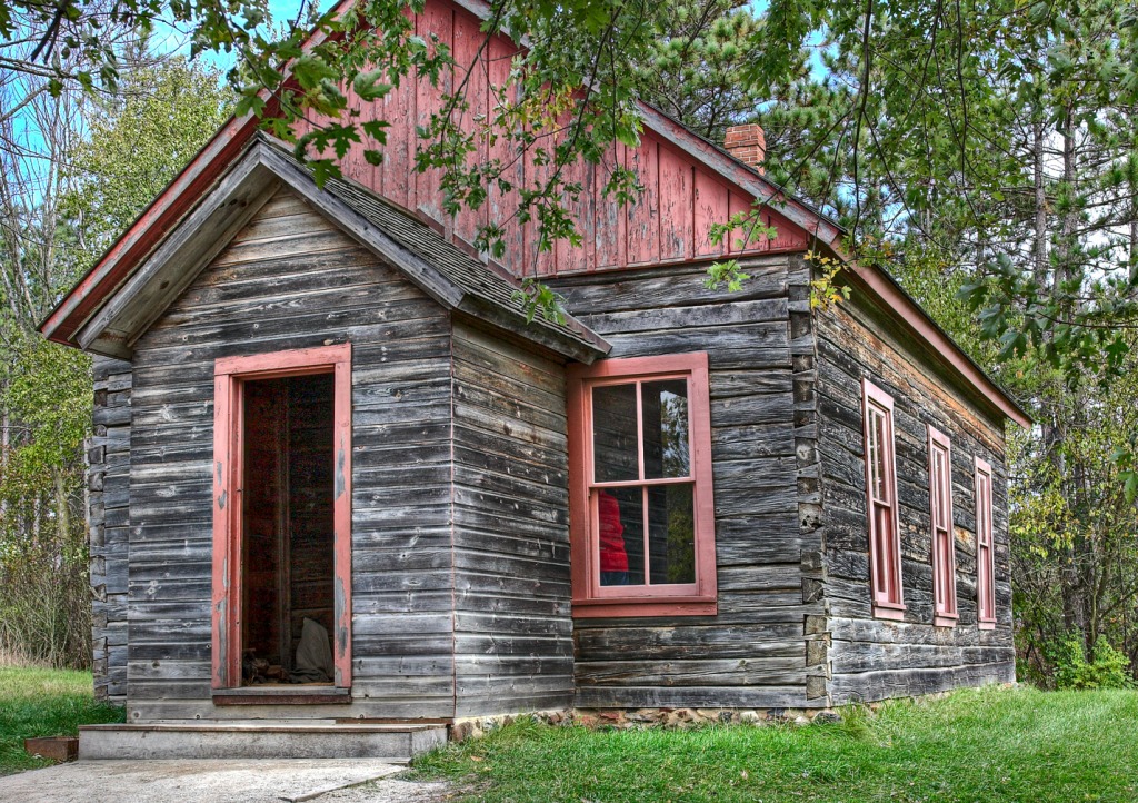 Raspberry School House jigsaw puzzle in Street View puzzles on TheJigsawPuzzles.com