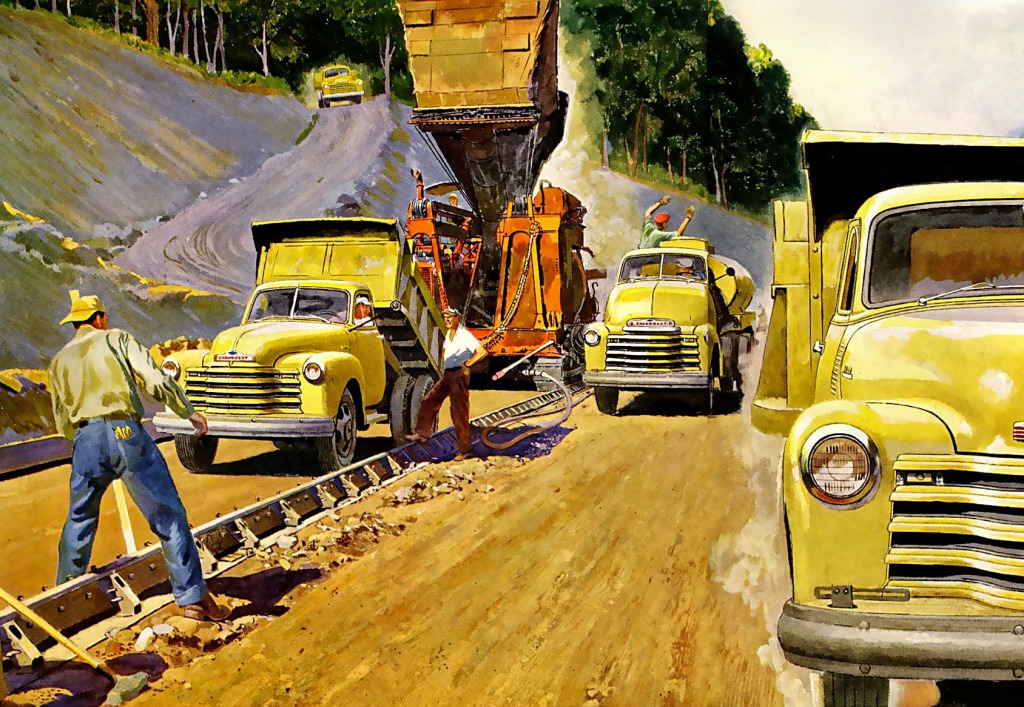 1953 Chevrolet Truck Ad jigsaw puzzle in Puzzle of the Day puzzles on TheJigsawPuzzles.com