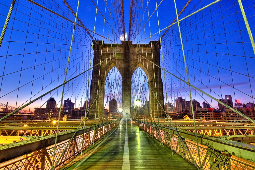 Brooklyn Bridge, NYC jigsaw puzzle in Bridges puzzles on TheJigsawPuzzles.com