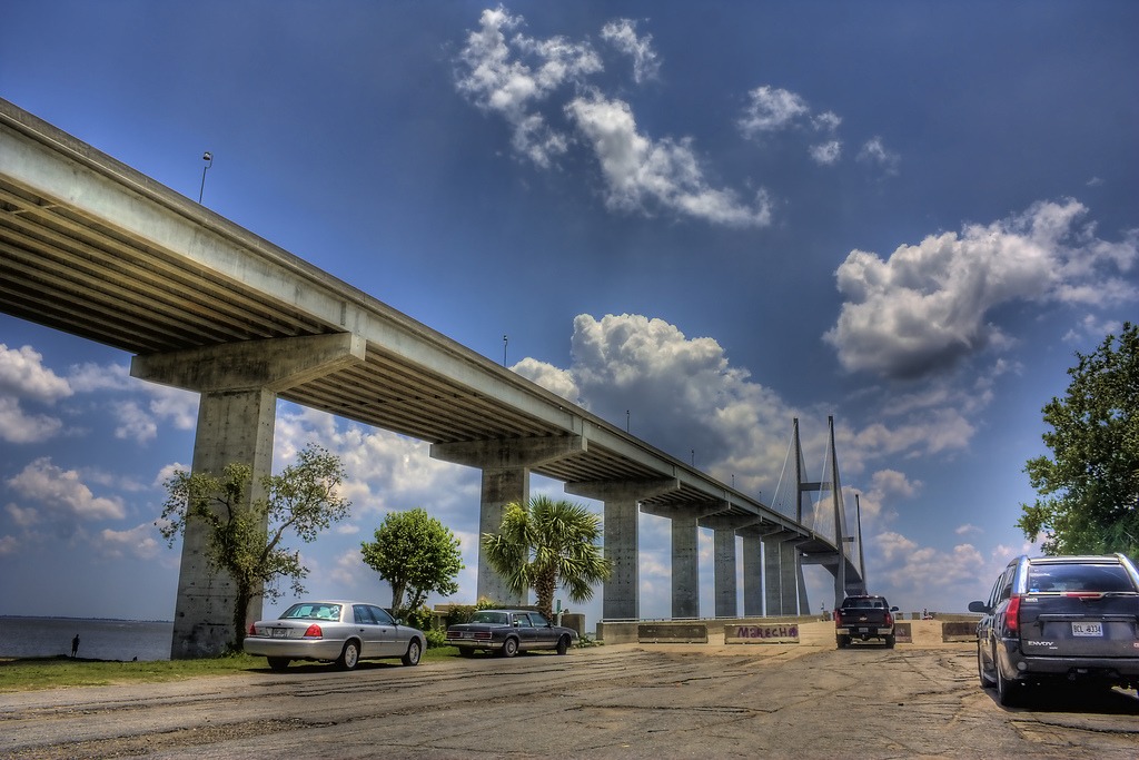 Sidney Lanier Bridge jigsaw puzzle in Bridges puzzles on TheJigsawPuzzles.com