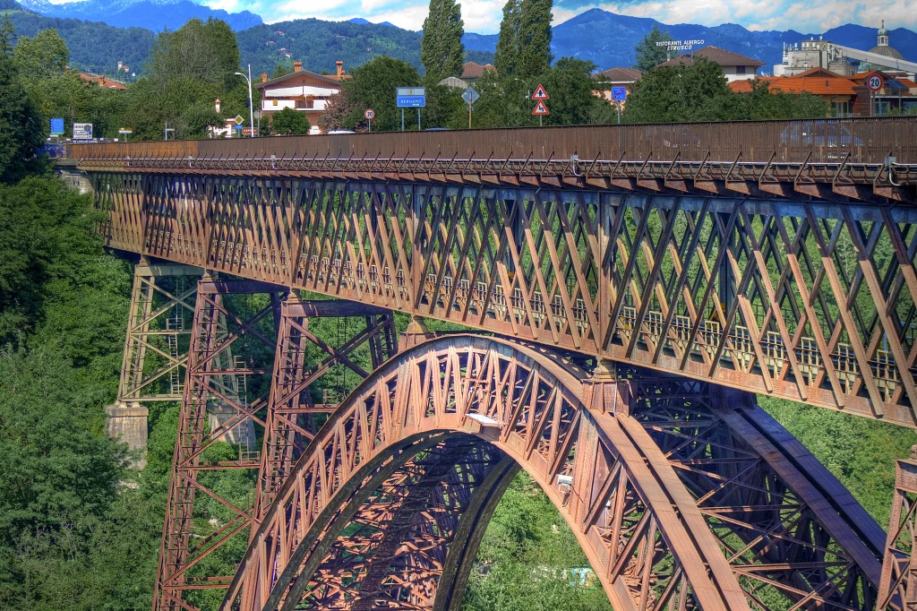The Bridge of San Michele, Italy jigsaw puzzle in Bridges puzzles on TheJigsawPuzzles.com