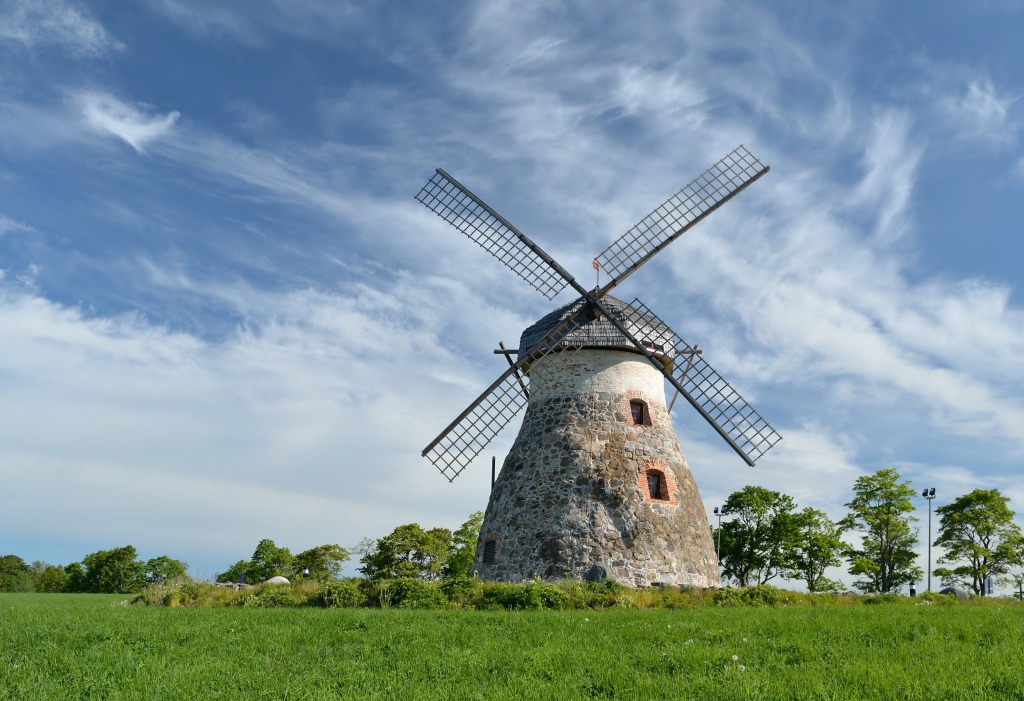 Kuremaa Manor Windmill jigsaw puzzle in Great Sightings puzzles on TheJigsawPuzzles.com