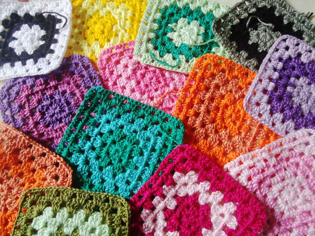 Granny Squares jigsaw puzzle in Handmade puzzles on TheJigsawPuzzles.com