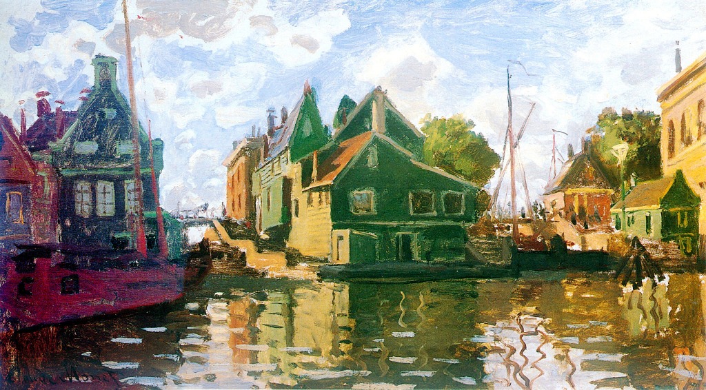 Zaandam, Canal jigsaw puzzle in Piece of Art puzzles on TheJigsawPuzzles.com