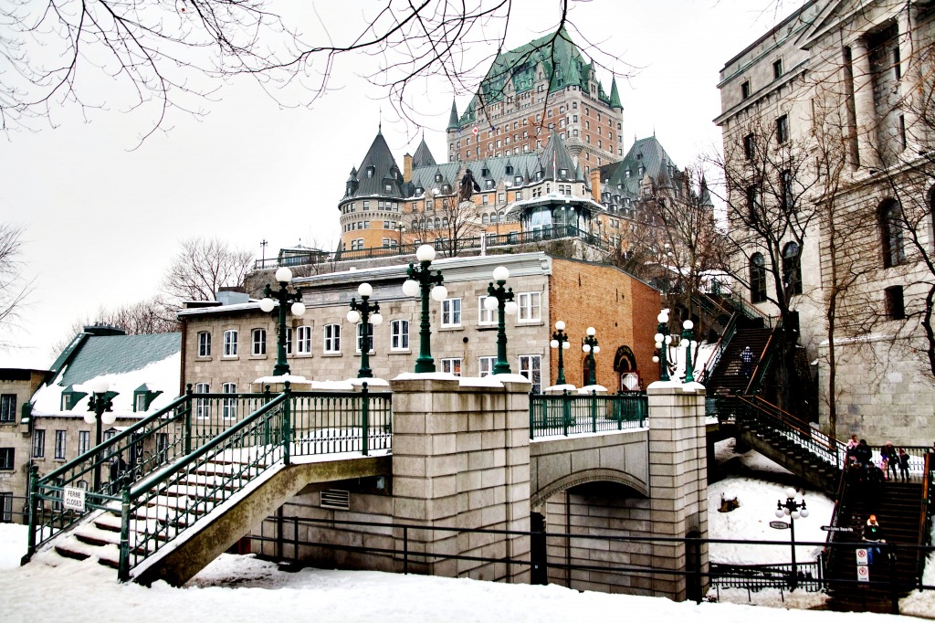 Chateau Frontenac, Quebec City, Canada jigsaw puzzle in Castles puzzles on TheJigsawPuzzles.com