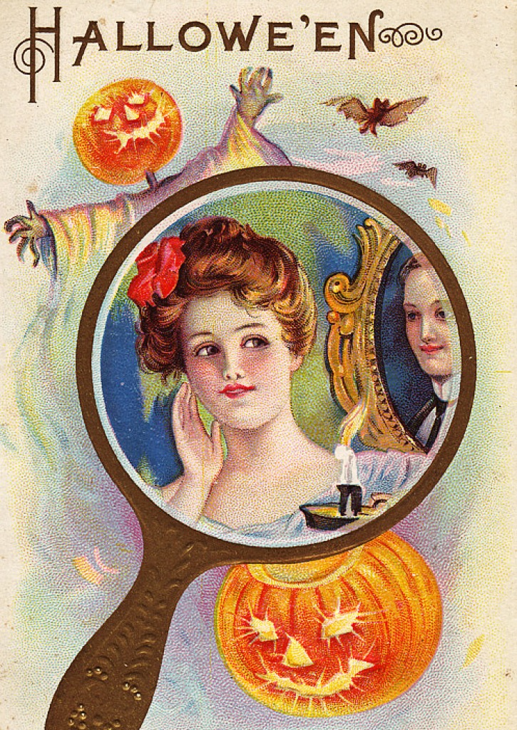 Vintage Halloween Postcard jigsaw puzzle in Halloween puzzles on TheJigsawPuzzles.com