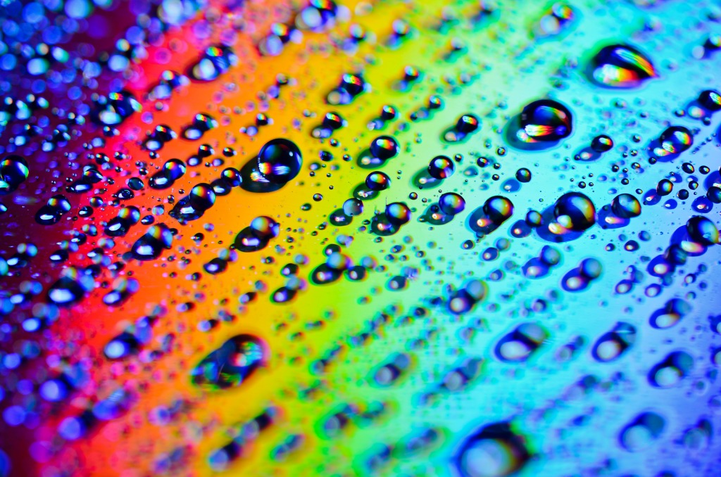 Rainbow Drops jigsaw puzzle in Puzzle of the Day puzzles on TheJigsawPuzzles.com