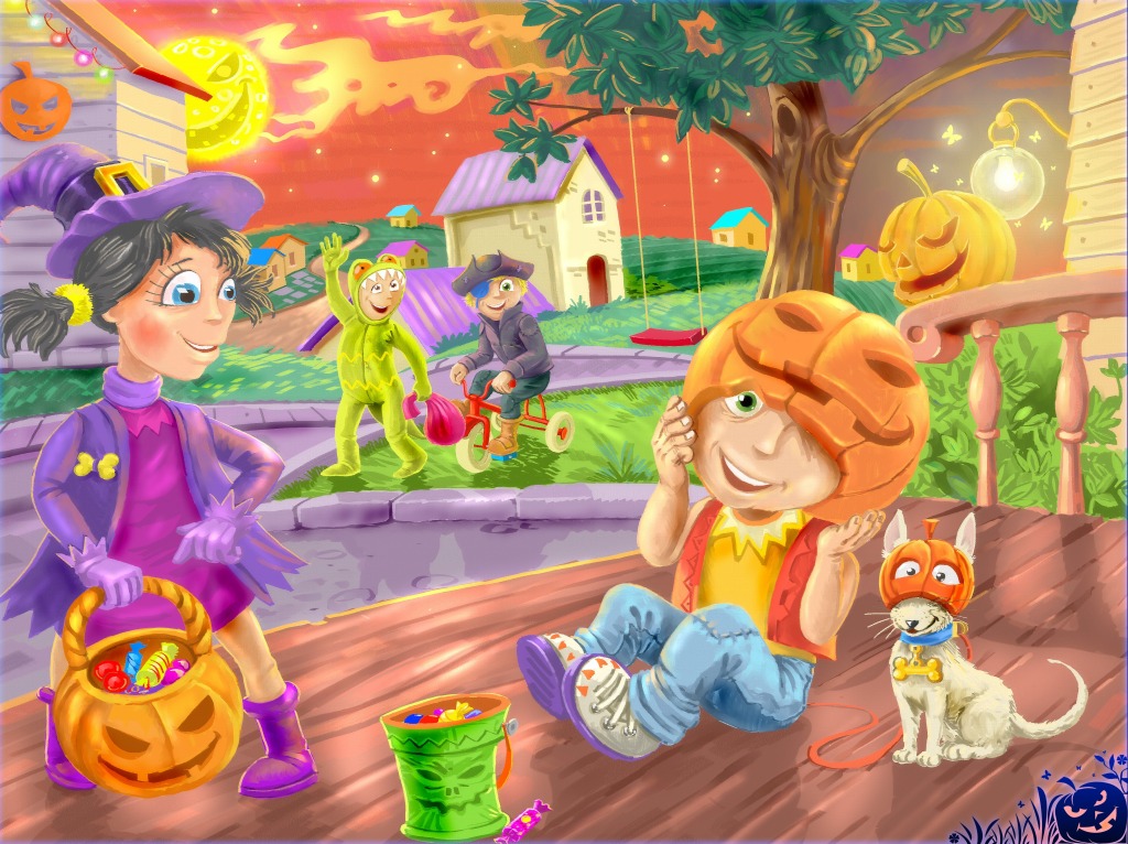 Happy Halloween! jigsaw puzzle in Puzzle of the Day puzzles on TheJigsawPuzzles.com