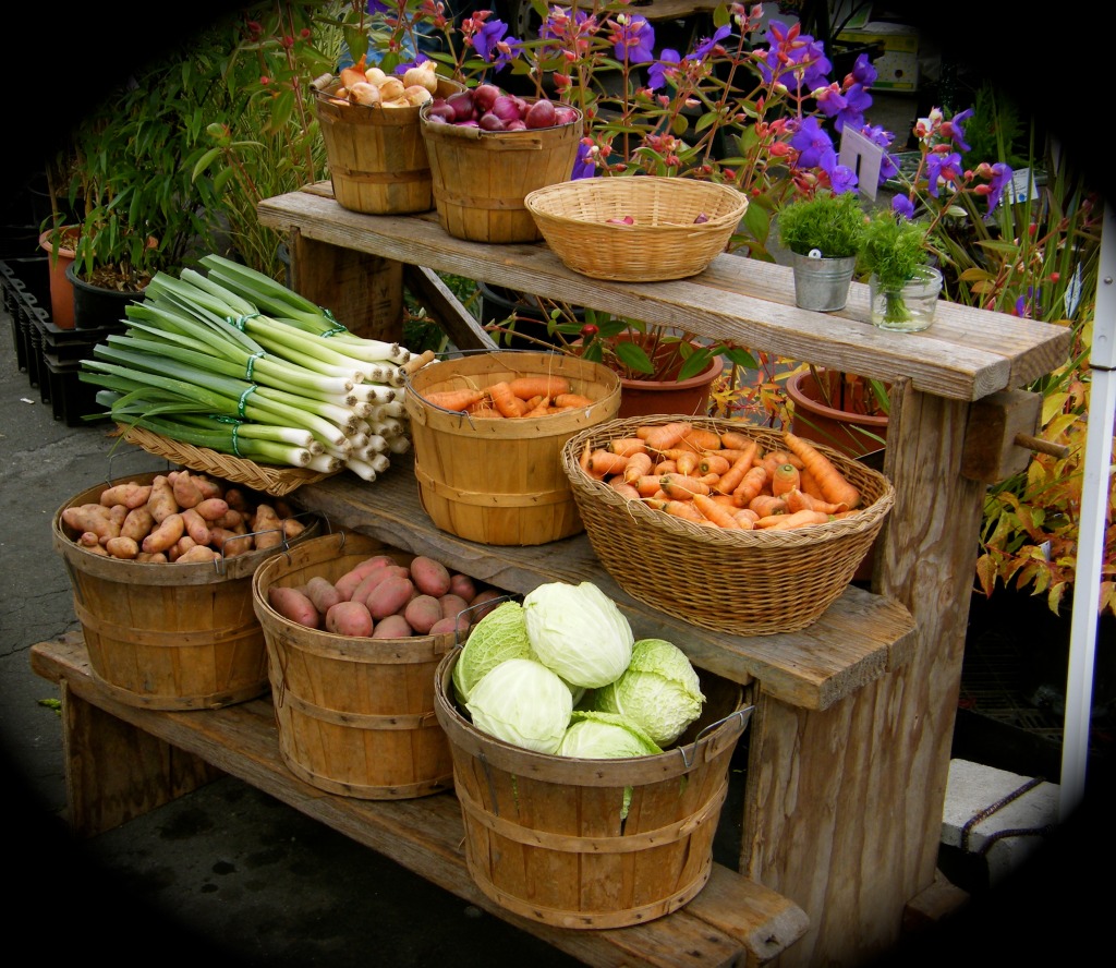 Arcata Farmers Market jigsaw puzzle in Fruits & Veggies puzzles on TheJigsawPuzzles.com