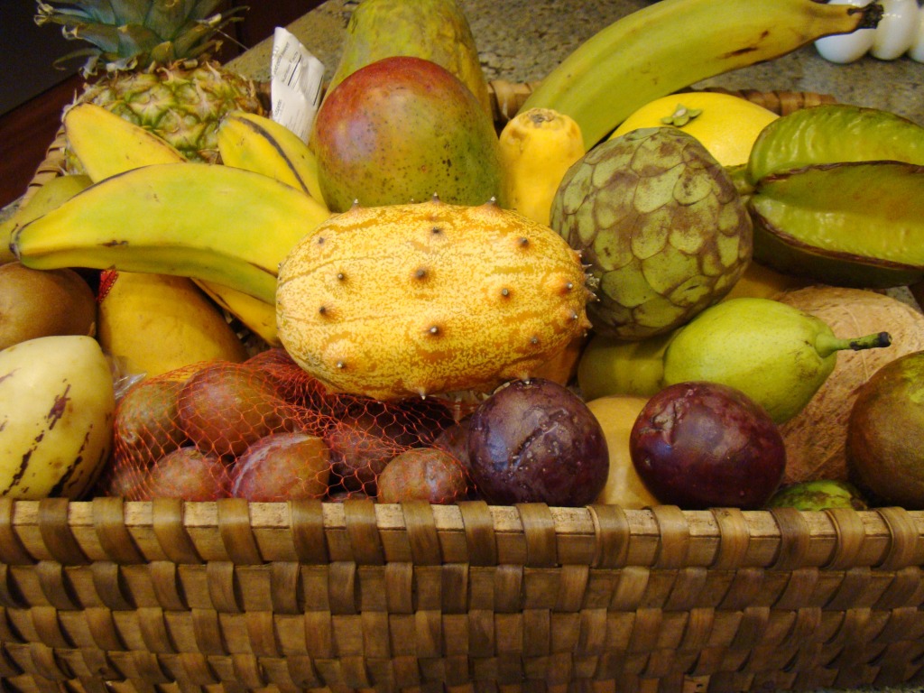 Exotic Fruit Gift Basket jigsaw puzzle in Fruits & Veggies puzzles on TheJigsawPuzzles.com