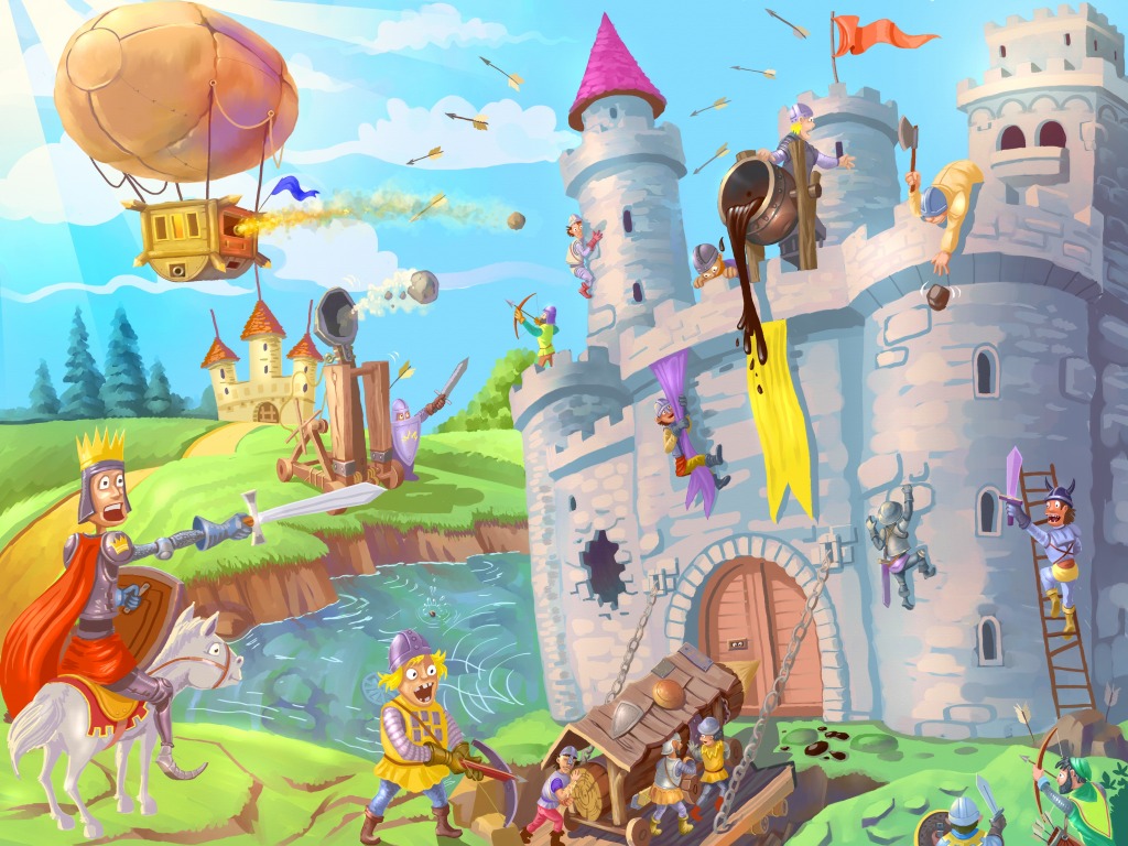 Storming the Castle jigsaw puzzle in Kids Puzzles puzzles on TheJigsawPuzzles.com