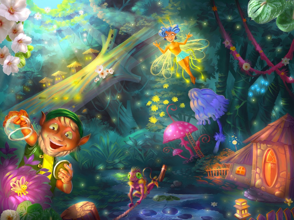 Enchanted Forest jigsaw puzzle in Kids Puzzles puzzles on TheJigsawPuzzles.com