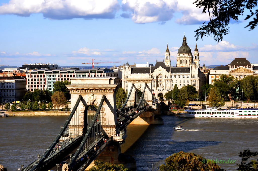 Magyar Bridge, Budapest jigsaw puzzle in Bridges puzzles on TheJigsawPuzzles.com