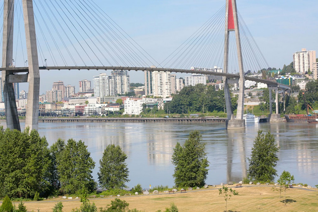 Skytrain Bridge, New Westminster jigsaw puzzle in Bridges puzzles on TheJigsawPuzzles.com