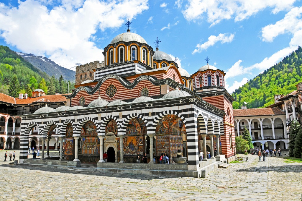 Rila Monastery, Bulgaria jigsaw puzzle in Street View puzzles on TheJigsawPuzzles.com