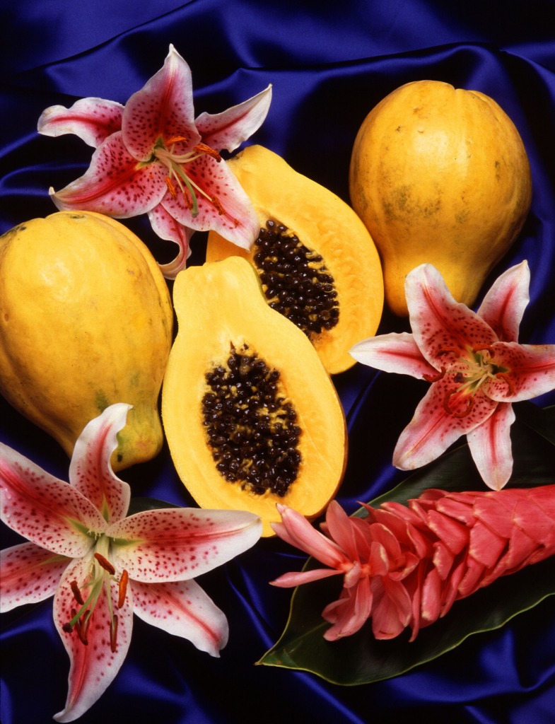 Hawaiian Papaya jigsaw puzzle in Fruits & Veggies puzzles on TheJigsawPuzzles.com