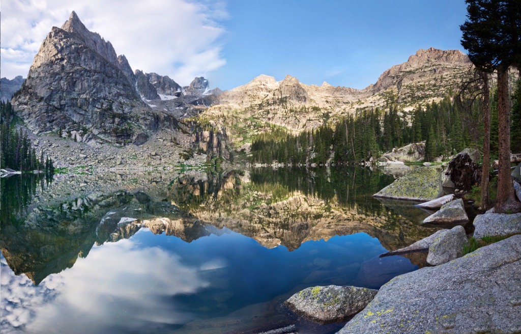 Lone Eagle Peak above Crater Lake jigsaw puzzle in Great Sightings puzzles on TheJigsawPuzzles.com