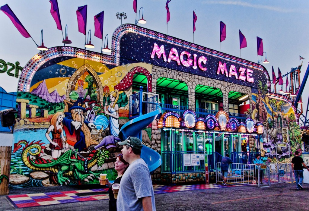 Magic Maze, State Fair of Oklahoma jigsaw puzzle in Puzzle of the Day puzzles on TheJigsawPuzzles.com