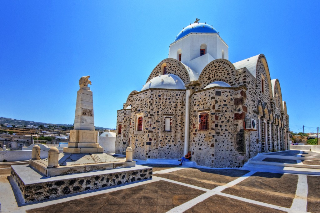 Church, Vothonas, Santorini jigsaw puzzle in Street View puzzles on TheJigsawPuzzles.com