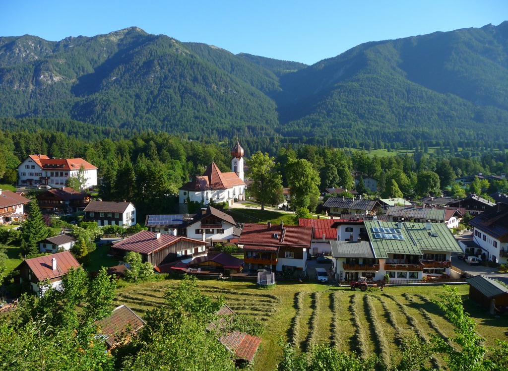 The Bavarian Village Grainau jigsaw puzzle in Great Sightings puzzles on TheJigsawPuzzles.com