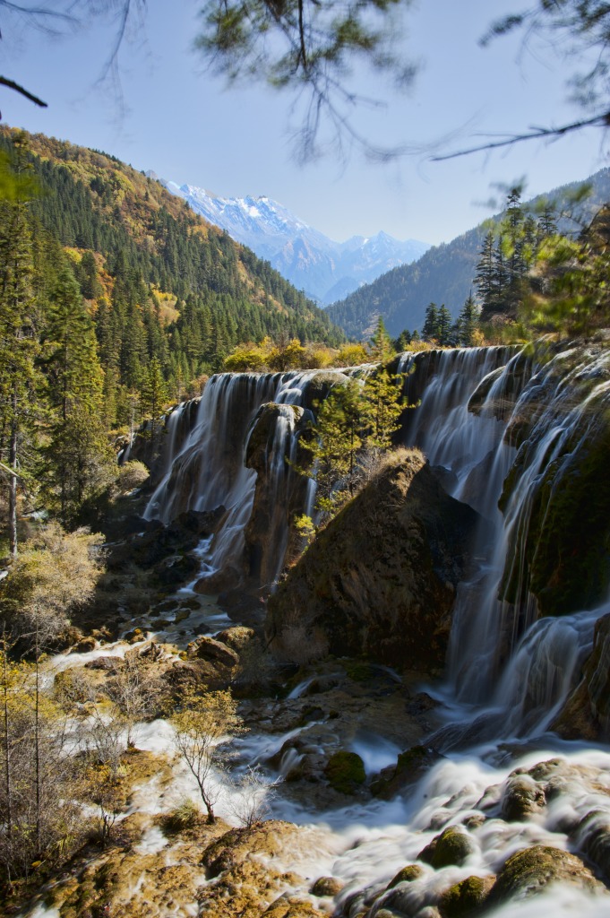 Jiuzhaigou Valley National Park, China jigsaw puzzle in Waterfalls puzzles on TheJigsawPuzzles.com