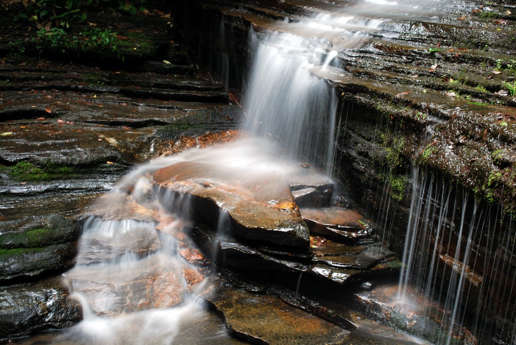 Angel Falls, Rabun Co., Georgia jigsaw puzzle in Waterfalls puzzles on TheJigsawPuzzles.com