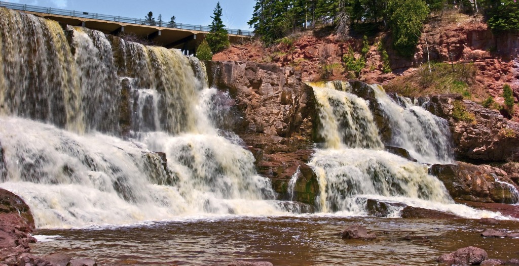 Gooseberry Falls jigsaw puzzle in Waterfalls puzzles on TheJigsawPuzzles.com