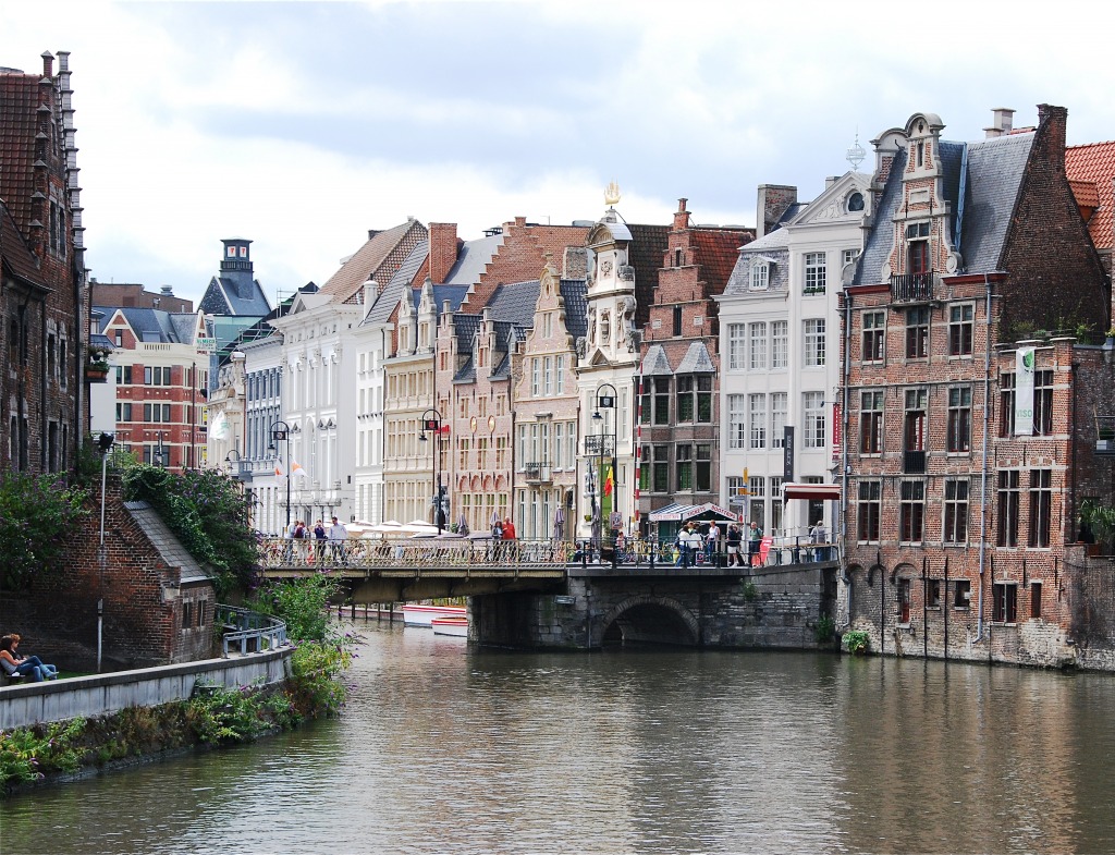 Ghent, Belgium jigsaw puzzle in Bridges puzzles on TheJigsawPuzzles.com