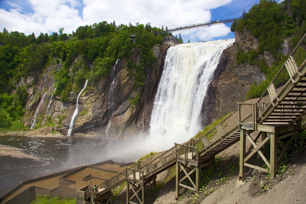 Montmorency Falls, Quebec, Canada jigsaw puzzle in Waterfalls puzzles on TheJigsawPuzzles.com