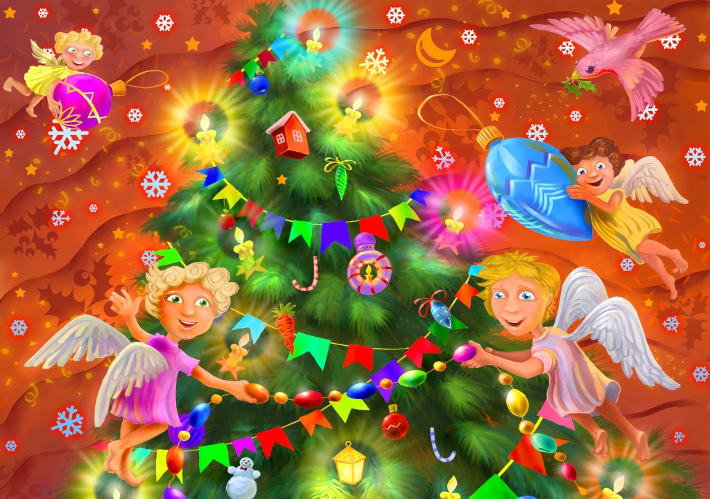 ...and a Happy New Year! jigsaw puzzle in Kids Puzzles puzzles on TheJigsawPuzzles.com