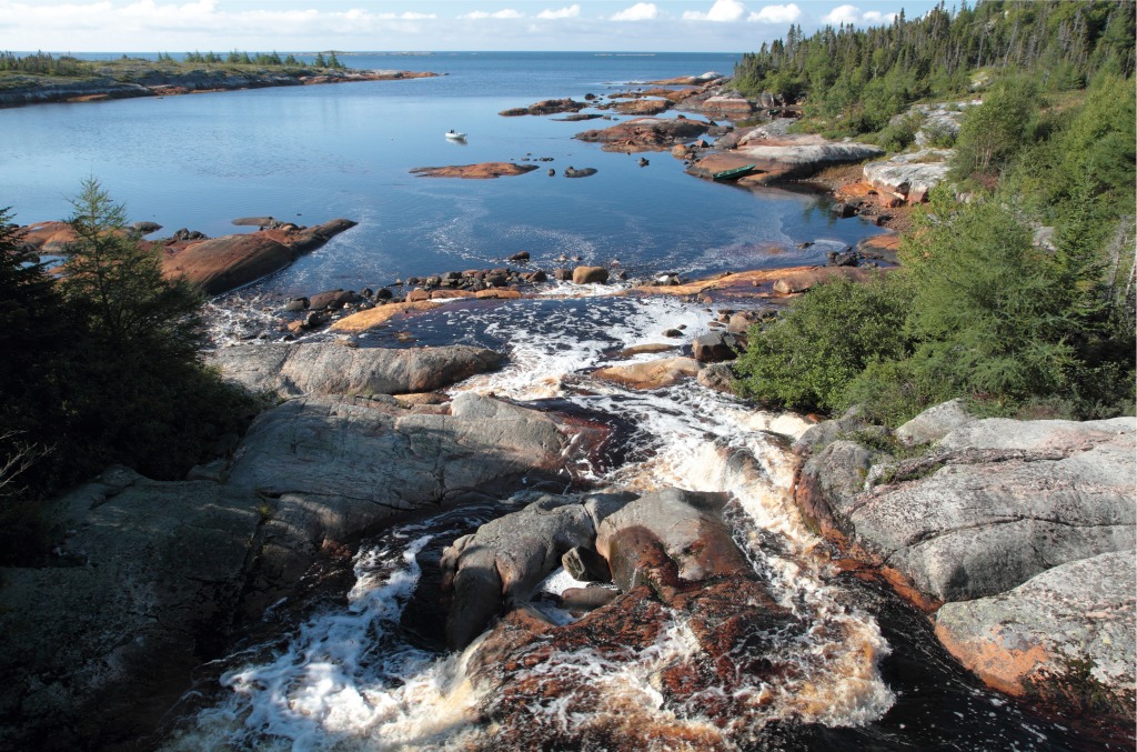 Pontbriand River, Quebec, Canada jigsaw puzzle in Waterfalls puzzles on TheJigsawPuzzles.com