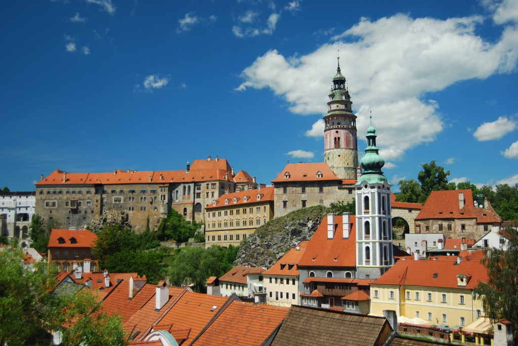 Castle in Český Krumlov, Czech Republic jigsaw puzzle in Castles puzzles on TheJigsawPuzzles.com