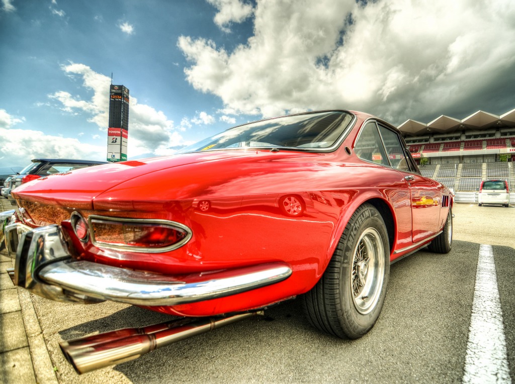 Ferrari 330 at Fuji Speedway jigsaw puzzle in Puzzle of the Day puzzles on TheJigsawPuzzles.com