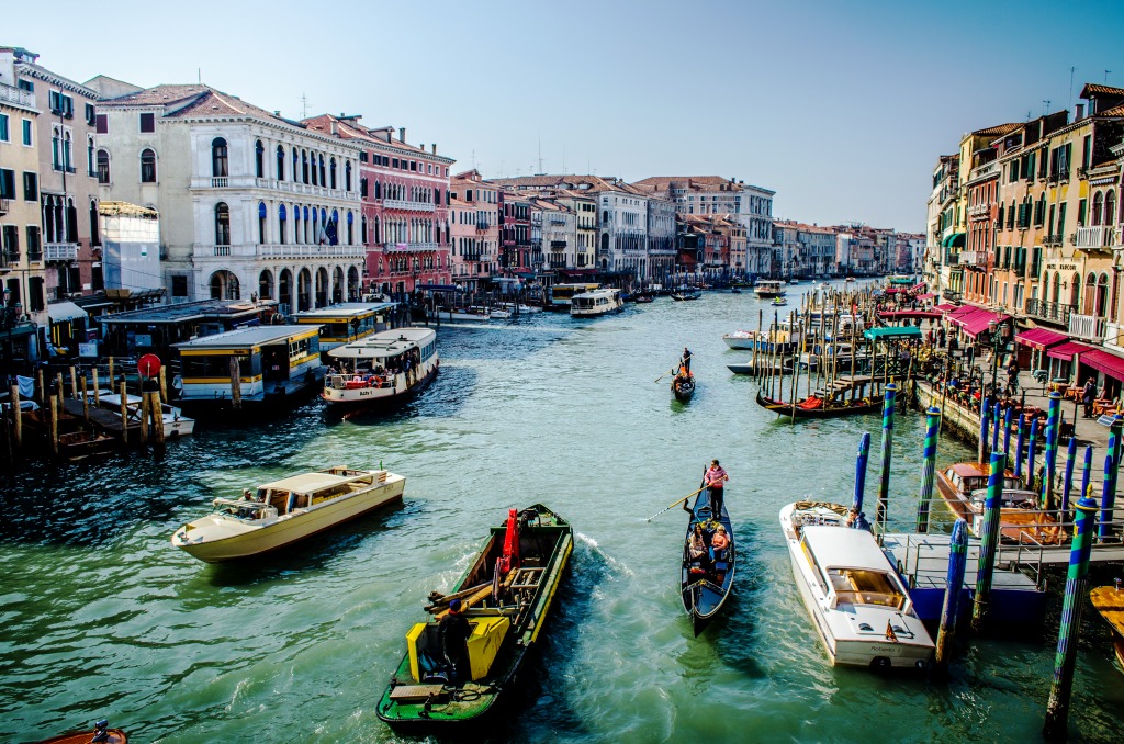 The Grand Canal in Venice jigsaw puzzle in Great Sightings puzzles on TheJigsawPuzzles.com