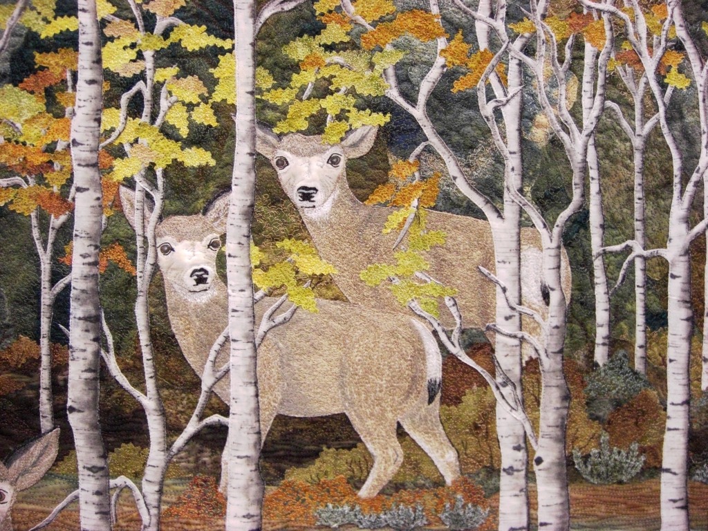 Deer Quilt from Mid Atlantic Quilt Festival jigsaw puzzle in Handmade puzzles on TheJigsawPuzzles.com