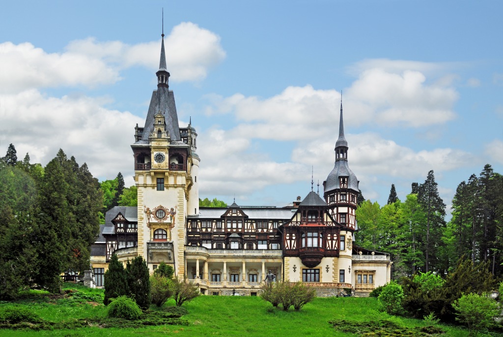 Peles Castle, Romania jigsaw puzzle in Castles puzzles on TheJigsawPuzzles.com