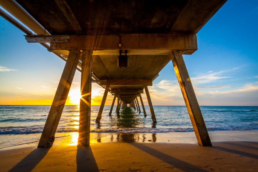 Glenelg Beach, South Australia jigsaw puzzle in Bridges puzzles on TheJigsawPuzzles.com