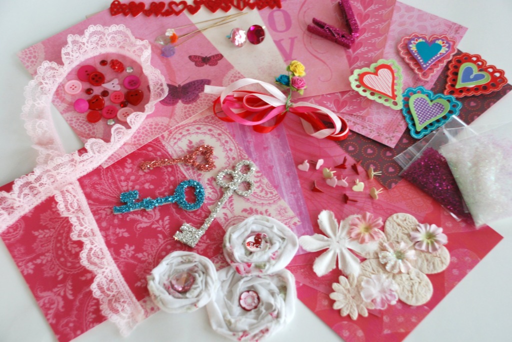 Valentine's Day Embellishment Kit jigsaw puzzle in Valentine's Day puzzles on TheJigsawPuzzles.com