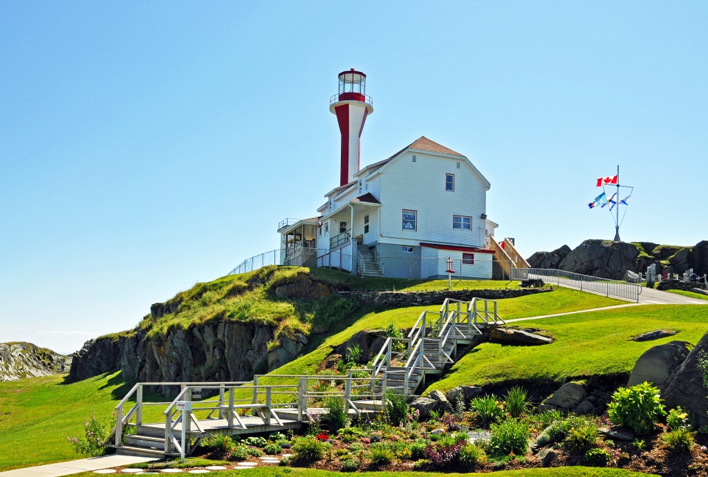 Cape Forchu Lighthouse, Nova Scotia jigsaw puzzle in Great Sightings puzzles on TheJigsawPuzzles.com