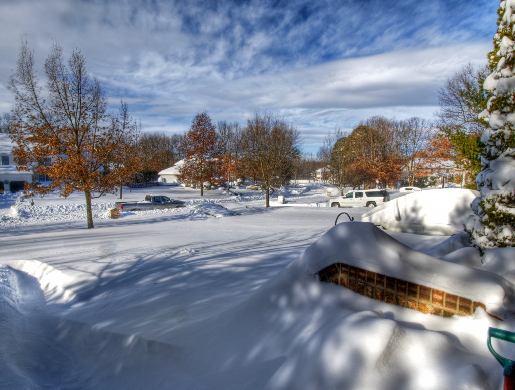 Christmas Blizzard in New Jersey jigsaw puzzle in Street View puzzles on TheJigsawPuzzles.com