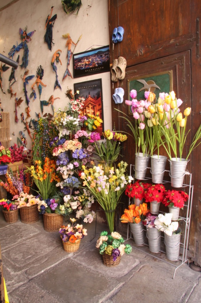 Flower Shop in Guanajuato, Mexico jigsaw puzzle in Flowers puzzles on TheJigsawPuzzles.com