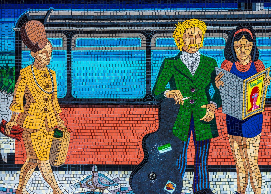 Bray Station Mosaics, Ireland jigsaw puzzle in Piece of Art puzzles on TheJigsawPuzzles.com