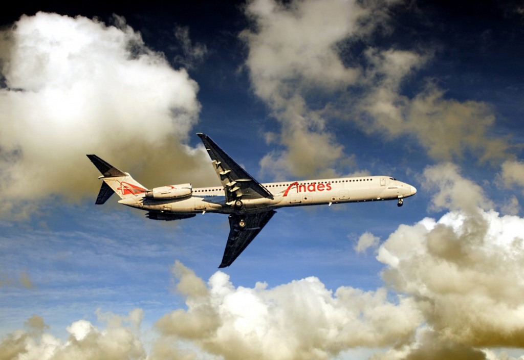 Andes Airlines MD83 jigsaw puzzle in Aviation puzzles on TheJigsawPuzzles.com