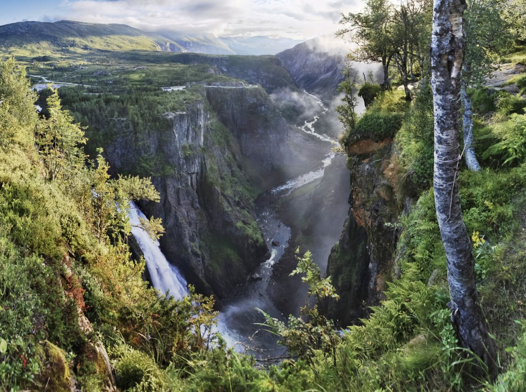 Måbødalen, Eidfjord Municipality, Norway jigsaw puzzle in Waterfalls puzzles on TheJigsawPuzzles.com